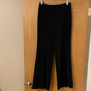 White House Black Market Black Wide-Leg Trousers
